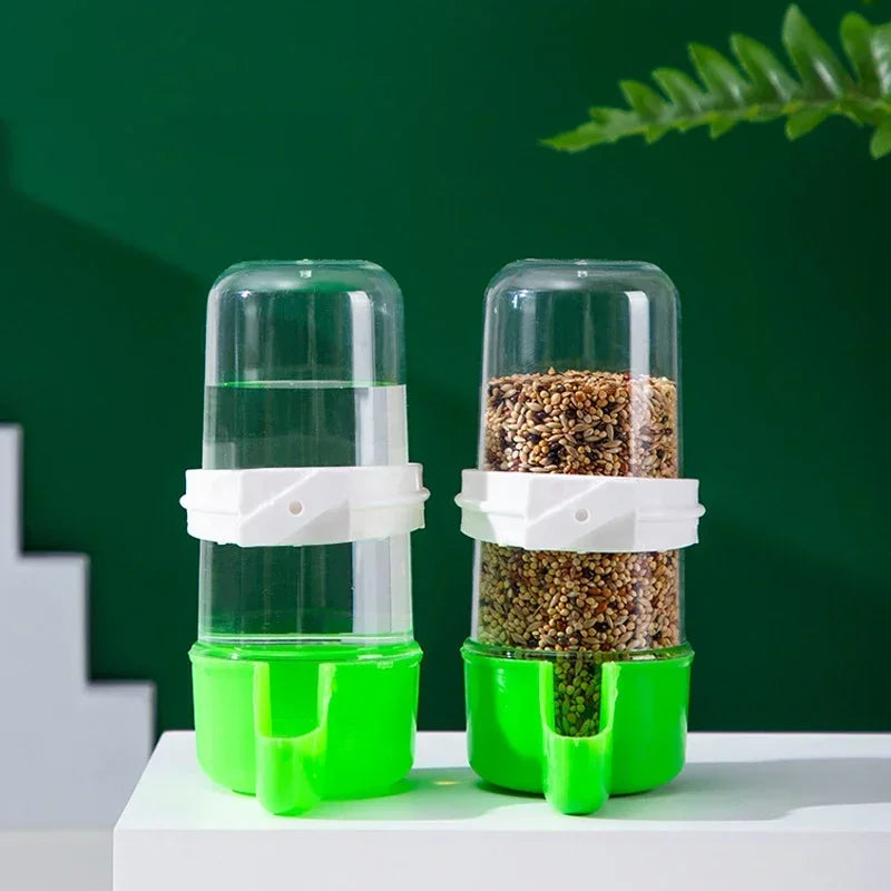 Automatic Bird Waterer Feeder Bird Drinking Fountain Bird Drinker Bird Watering Bottle Birds Water Feeder for Parakeet Lovebirds