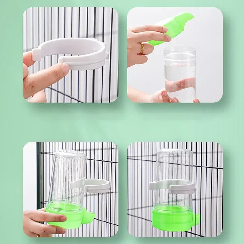 Automatic Bird Waterer Feeder Bird Drinking Fountain Bird Drinker Bird Watering Bottle Birds Water Feeder for Parakeet Lovebirds